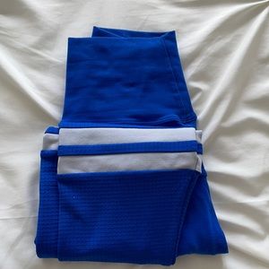 Bombshell Sportswear leggings, x-small, blue/white